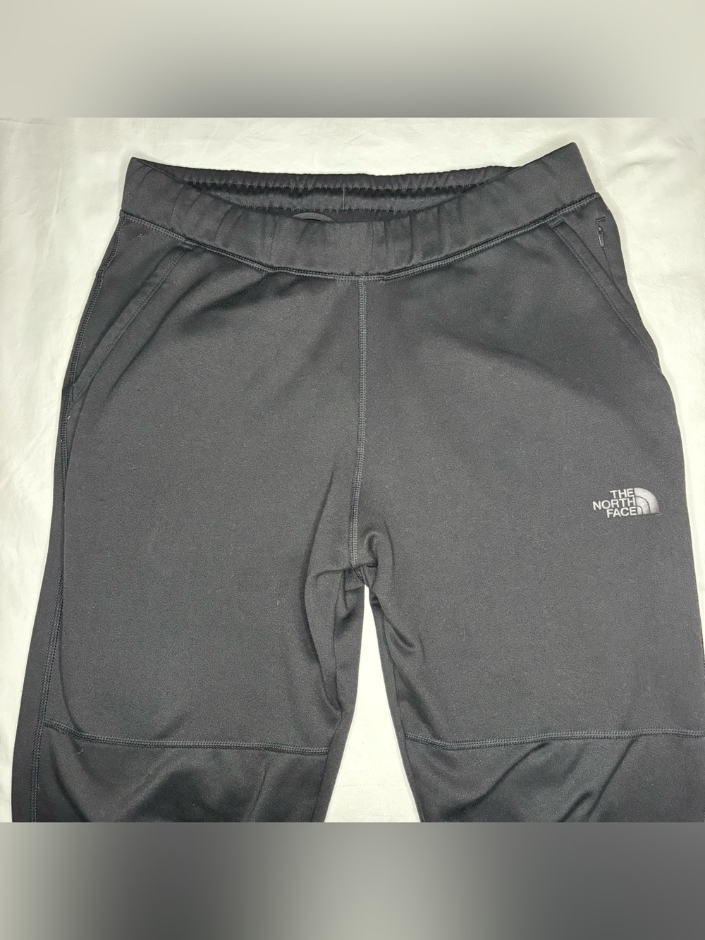 The North Face Mens Black Fleece Joggers Sweatpants Tapered Athletic Pants M